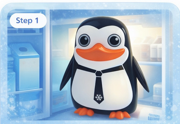 Place Pengi in the fridge